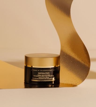 Thermae Il Tempio della Salute Anti-ageing Face Night Cream for mature skin with Colloidal Gold and Black Diamond